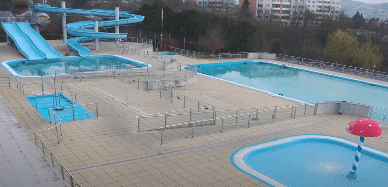 Lázně Zlín Koupaliště Panorama